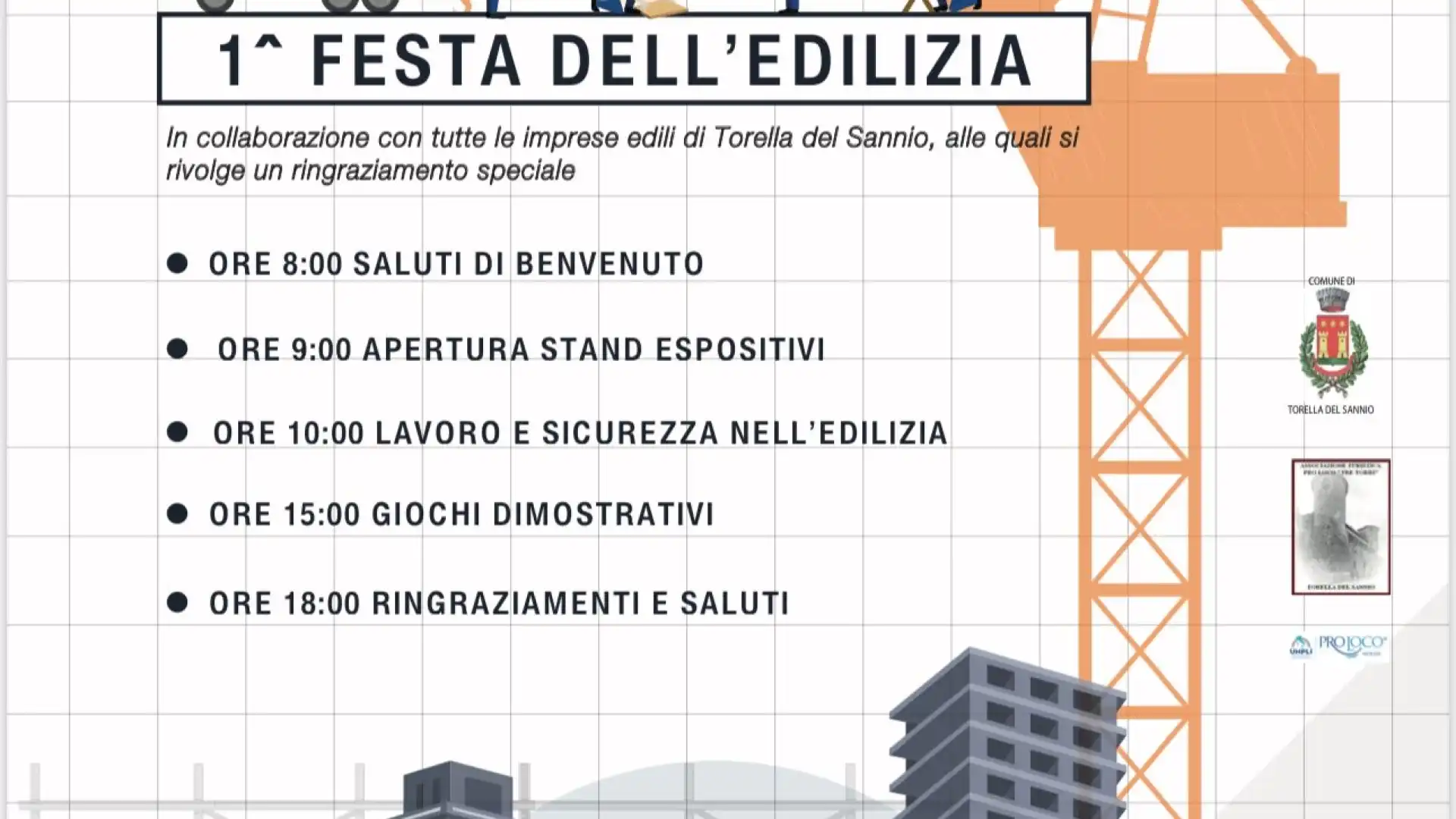 Prima festa dell’edilizia in Molise. Domani appuntamento a Torella Del Sannio.